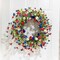 22 Inches Patriotic Wreaths for Front Door 4th of July Wreath Independence Day Wreath with Red White and Blue Tulip Flowers for Window Wall Front Porch Memorial Flag Day 250th Anniversary USA Decor